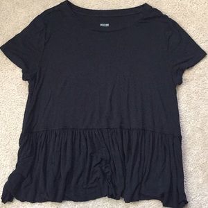 Black Flowy T-Shirt